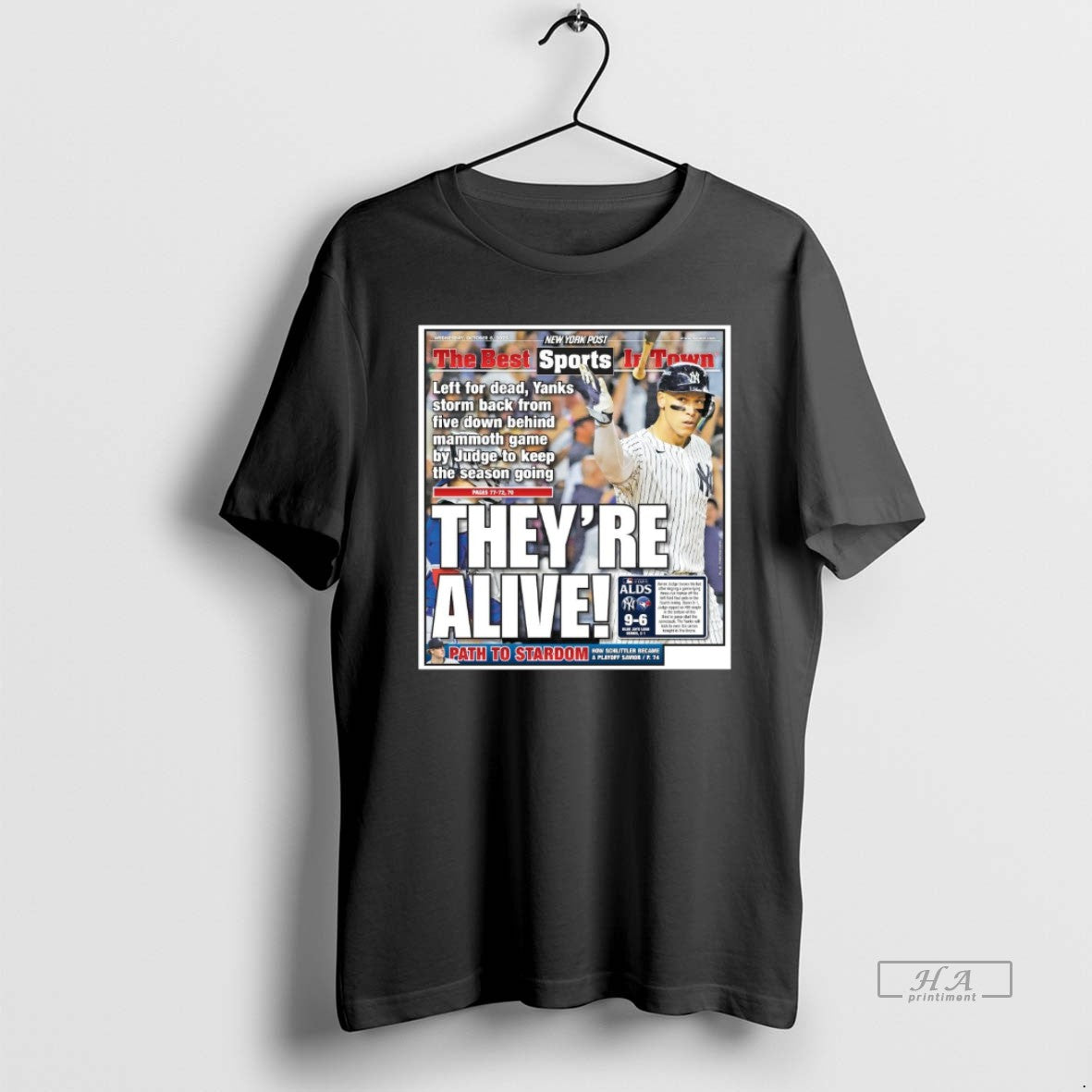 Official Trendy The Best Sports In Town Mlb 2025 Alds Yankees Vs Jays Theyre Alive Unisex , , , Long Sleeve Tee
