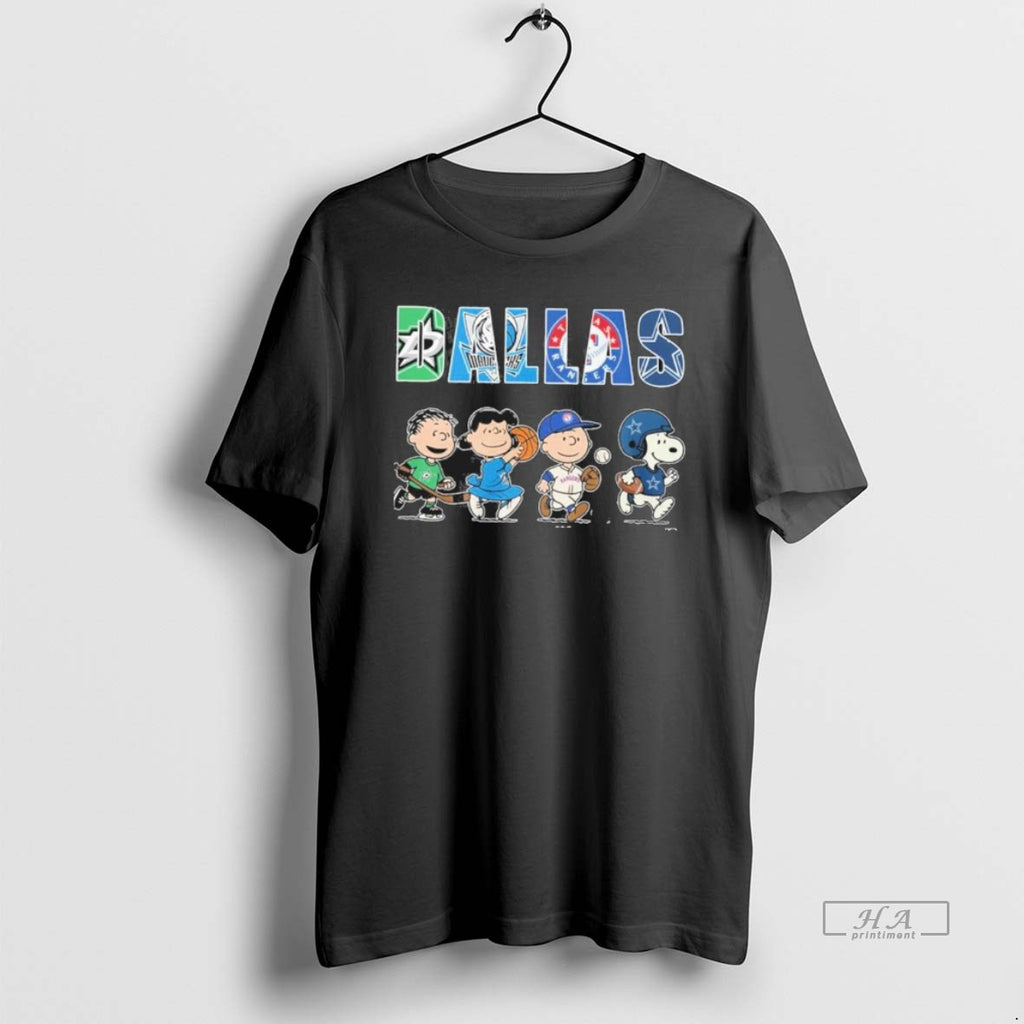 Official Trendy The Peanuts Playing X Dallas Sports Teams