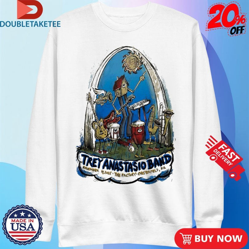 Official Trey Anastasio Band At The Factory On Nov 19 2025 Shirts Unisex , , , Long Sleeve Tee