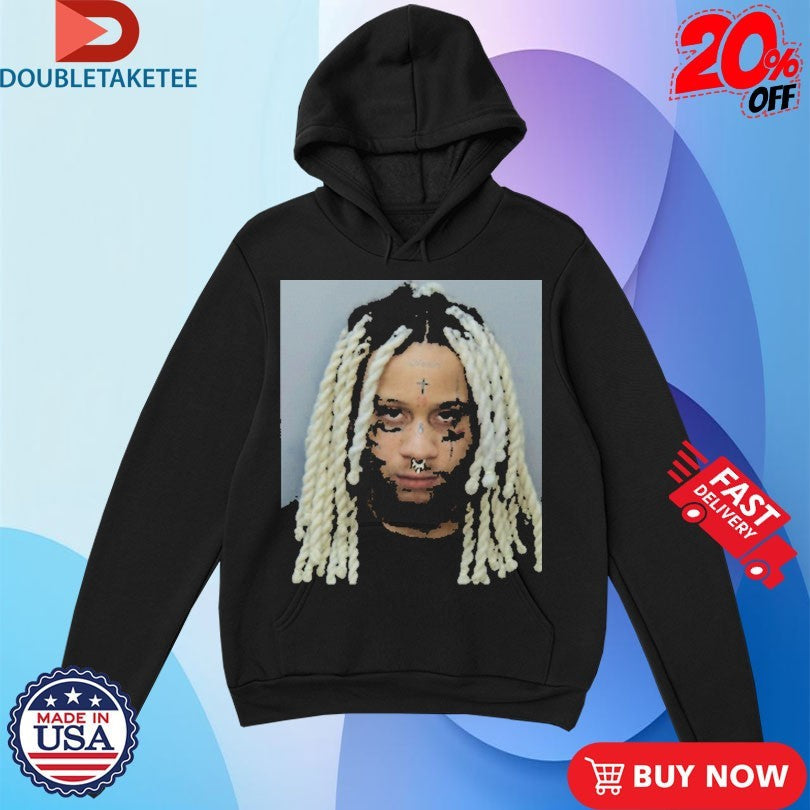 Official Trippie Redd Mugshot Shirts Unisex , , , Long Sleeve Tee