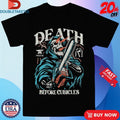 Official Troll Co Death Before Cubicles Full Throttle Chainsaw Skeleton Shirts Unisex , , , Long Sleeve Tee