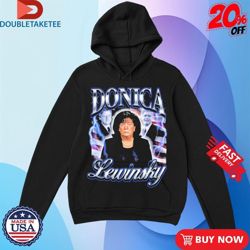 Official Trump And Bill Clinton Donica Lewinsky American Flag Shirts Unisex , , , Long Sleeve Tee
