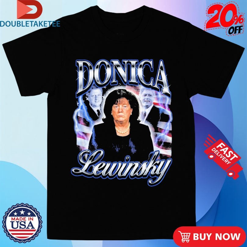 Official Trump And Bill Clinton Donica Lewinsky American Flag Shirts Unisex , , , Long Sleeve Tee