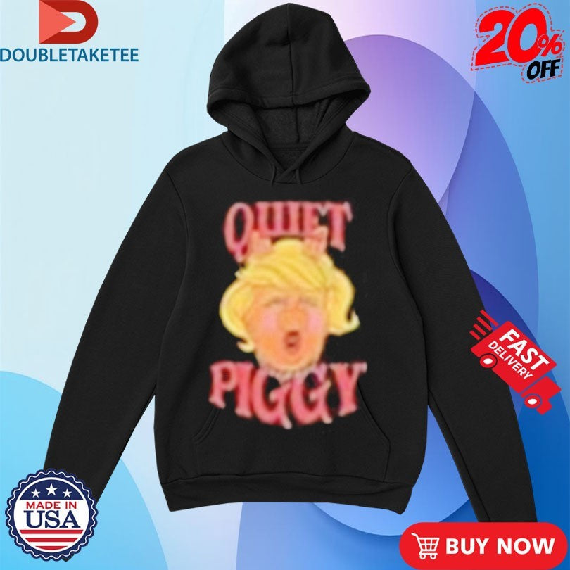 Official Trump Quiet Piggy Head Shirts Unisex , , , Long Sleeve Tee