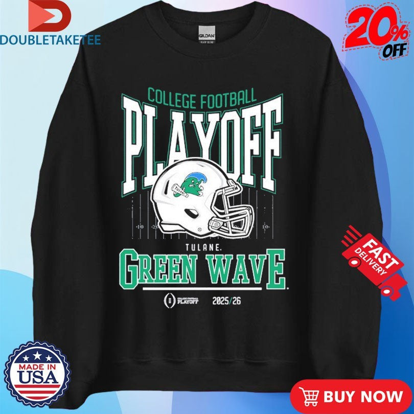 Official Tulane Green Wave 2025-26 College Football Playoff Bound Shirts Unisex , , , Long Sleeve Tee
