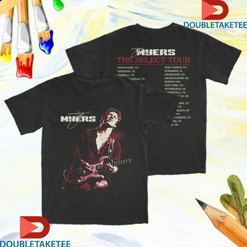 Official Ty Myers The Select Tour 2025 Dates Shirts Unisex , , , Long Sleeve Tee
