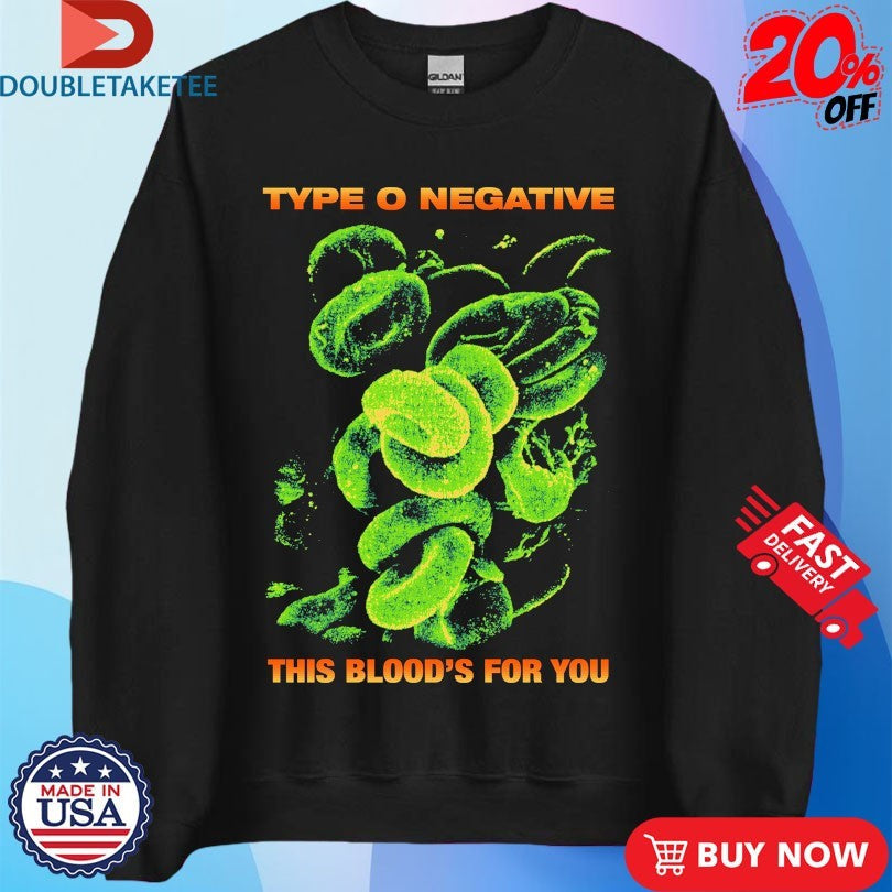 Official Type O Negative This Blood’s For You Cell Shirts Unisex , , , Long Sleeve Tee