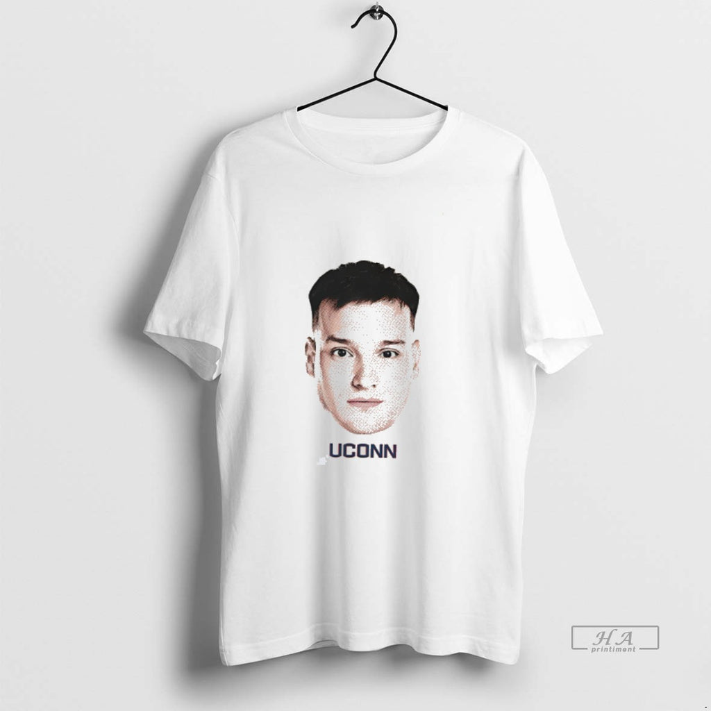 Official Uros Paunovic Uconn Huskies Big Head Tee
