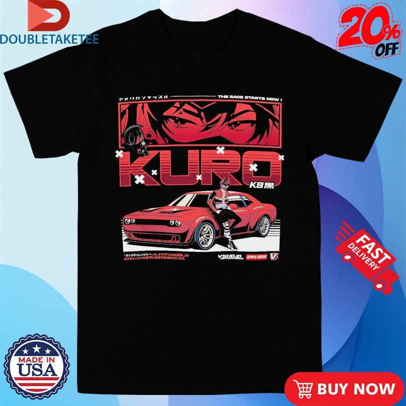 Official VShojo x Senpai Squad Kuro The Race Starts Now K9 Anime Waifu Shirts Unisex , , , Long Sleeve Tee