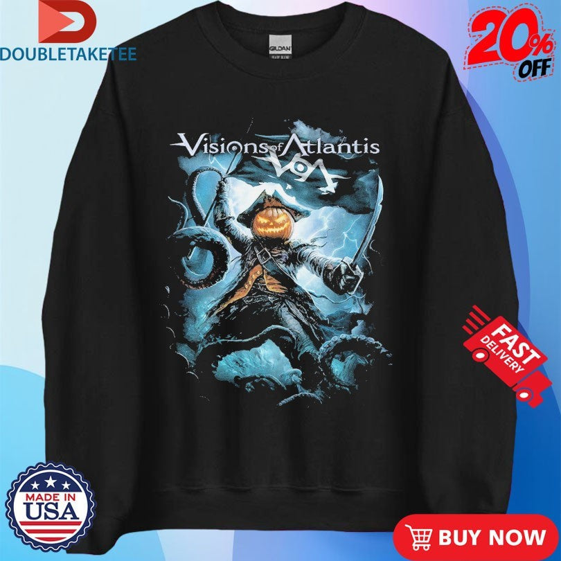 Official Visions Of Atlantis Halloween Ahoy, Matey Pirates Shirts Unisex , , , Long Sleeve Tee