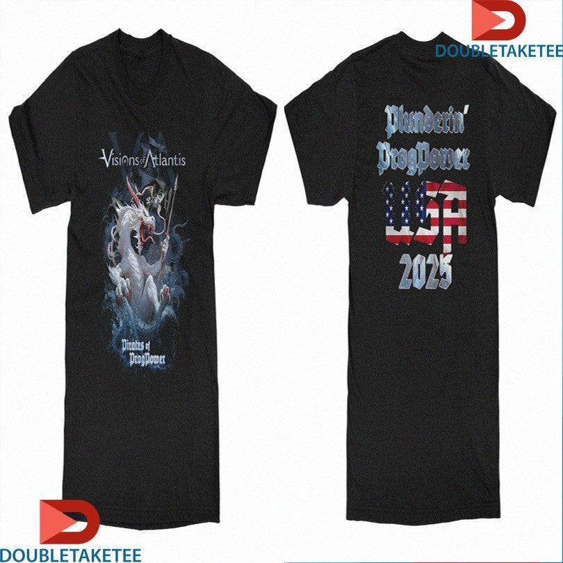 Official Visions Of Atlantis Pirates Of ProgPower USA 2025 Shirts Unisex , , , Long Sleeve Tee