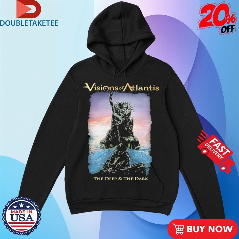 Official Visions Of Atlantis The Deep &amp; The Dark Album Shirts Unisex , , , Long Sleeve Tee