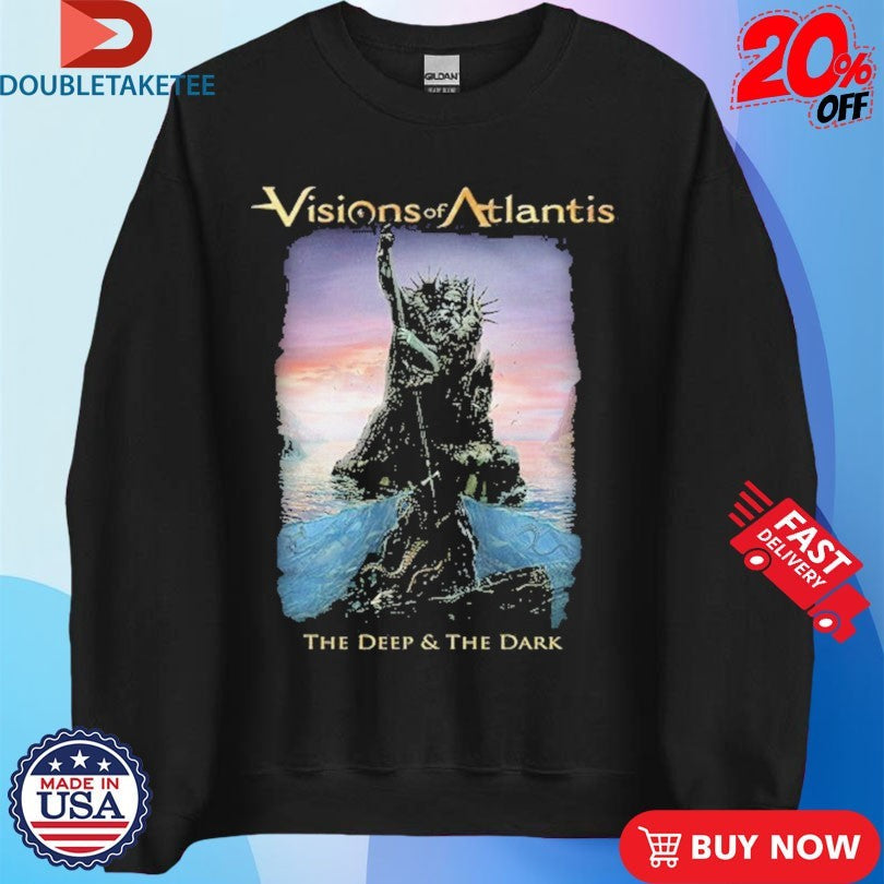 Official Visions Of Atlantis The Deep &amp; The Dark Album Shirts Unisex , , , Long Sleeve Tee