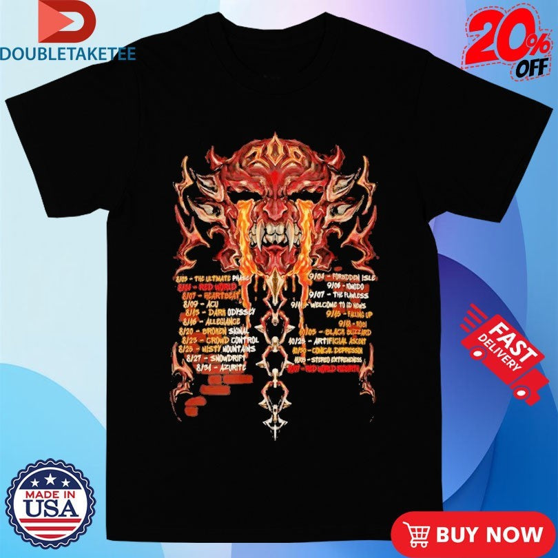 Official Vortrox Demon Tour 2025 Shirts Unisex , , , Long Sleeve Tee
