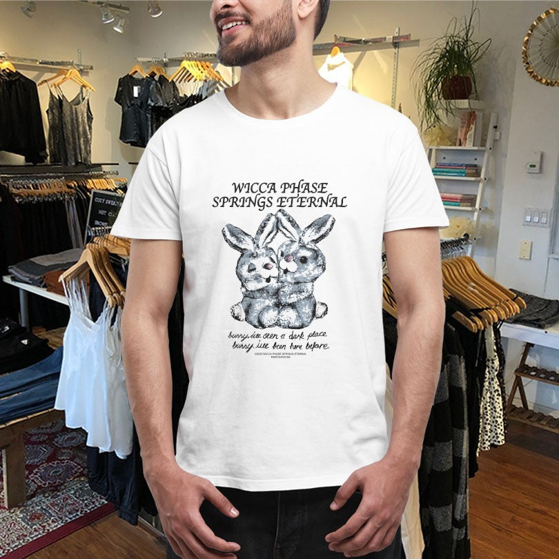 Official Wicca Phase Springs Eternal I’ve Seen A Dark Place Bunny I’ve Been Here Before Light Bunny Shirts