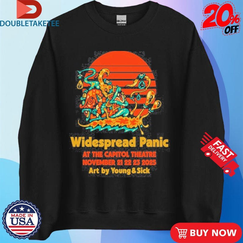 Official Widespread Panic Nov 21-23, 2025 At The Capitol Theatre Shirts Unisex , , , Long Sleeve Tee