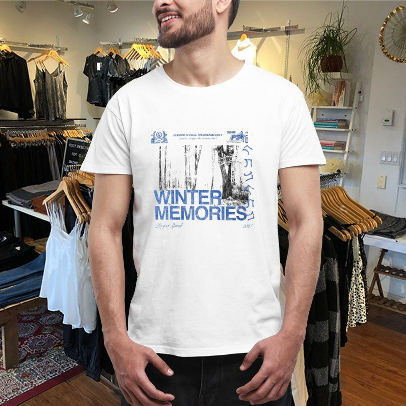 Official Winter Memories Seasons Change The Dreams Don’t Project Spiral Shirts Unisex , , , Long Sleeve Tee