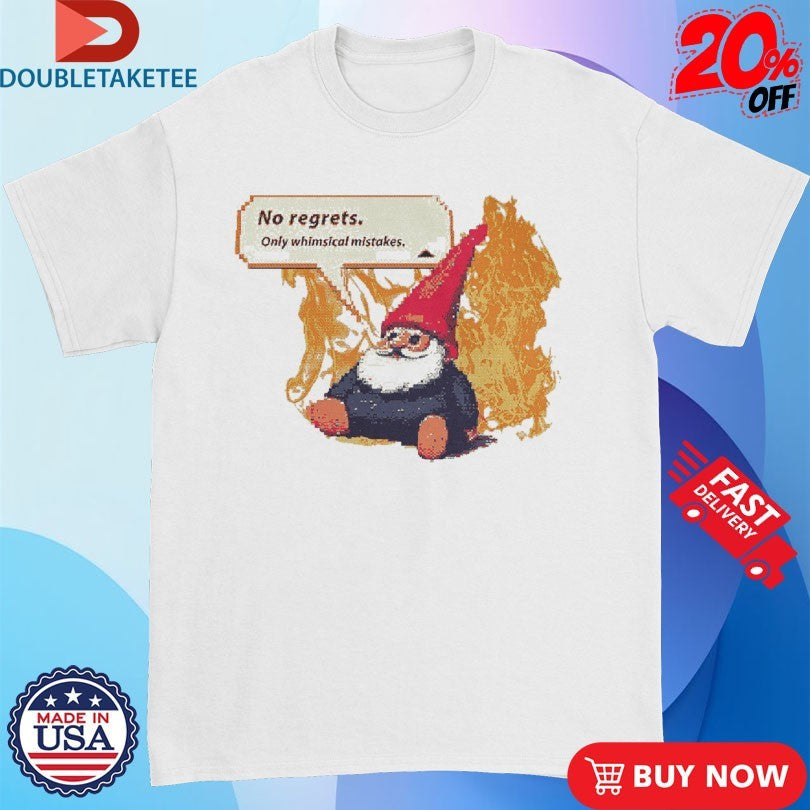 Official Wizard No Regrets Only Whimsical Mistakes Flames Shirts Unisex , , , Long Sleeve Tee