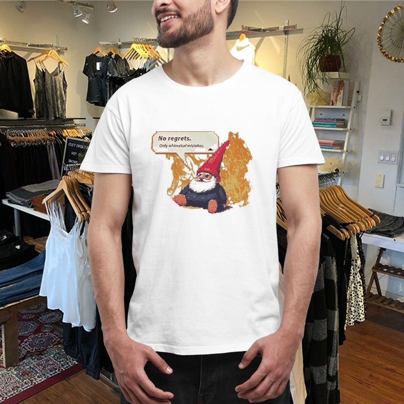 Official Wizard No Regrets Only Whimsical Mistakes Flames Shirts Unisex , , , Long Sleeve Tee