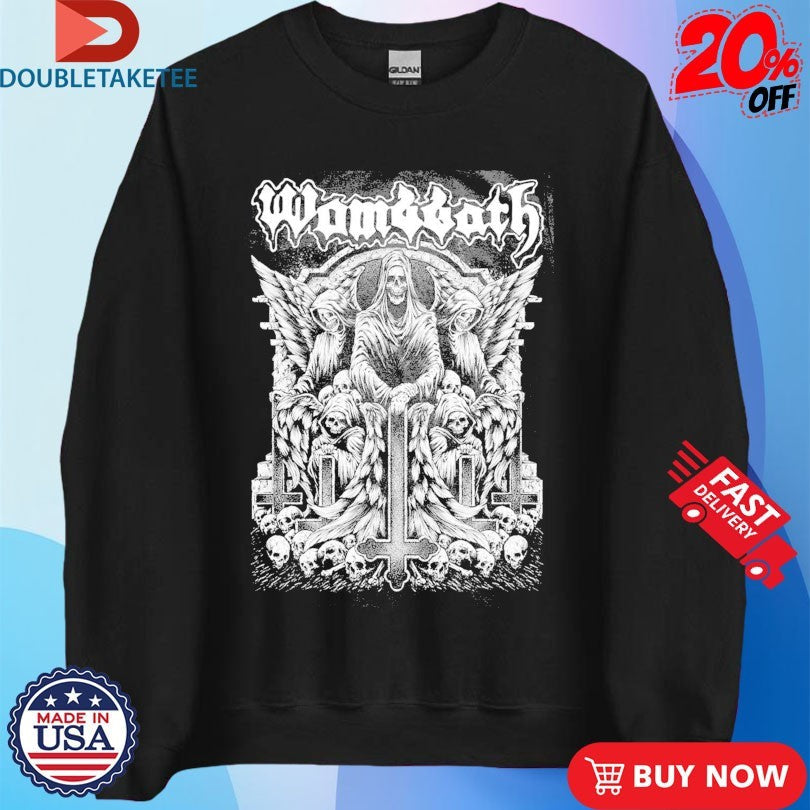 Official Wombbath Death Angels Shirts Unisex , , , Long Sleeve Tee