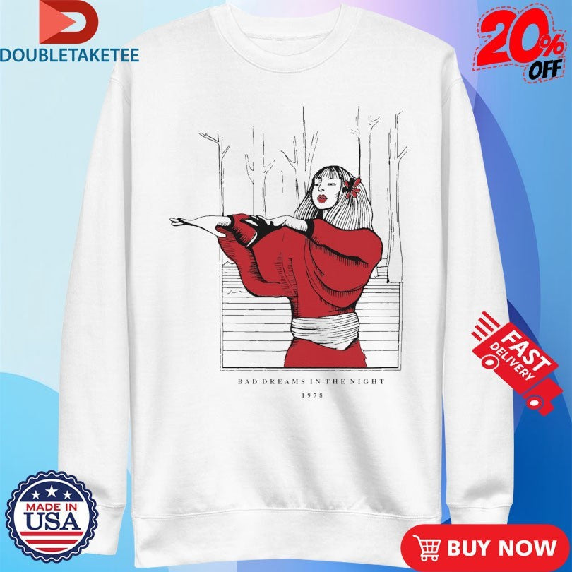 Official Wuthering Heights Bad Dreams In The Night 1978 Shirts Unisex , , , Long Sleeve Tee