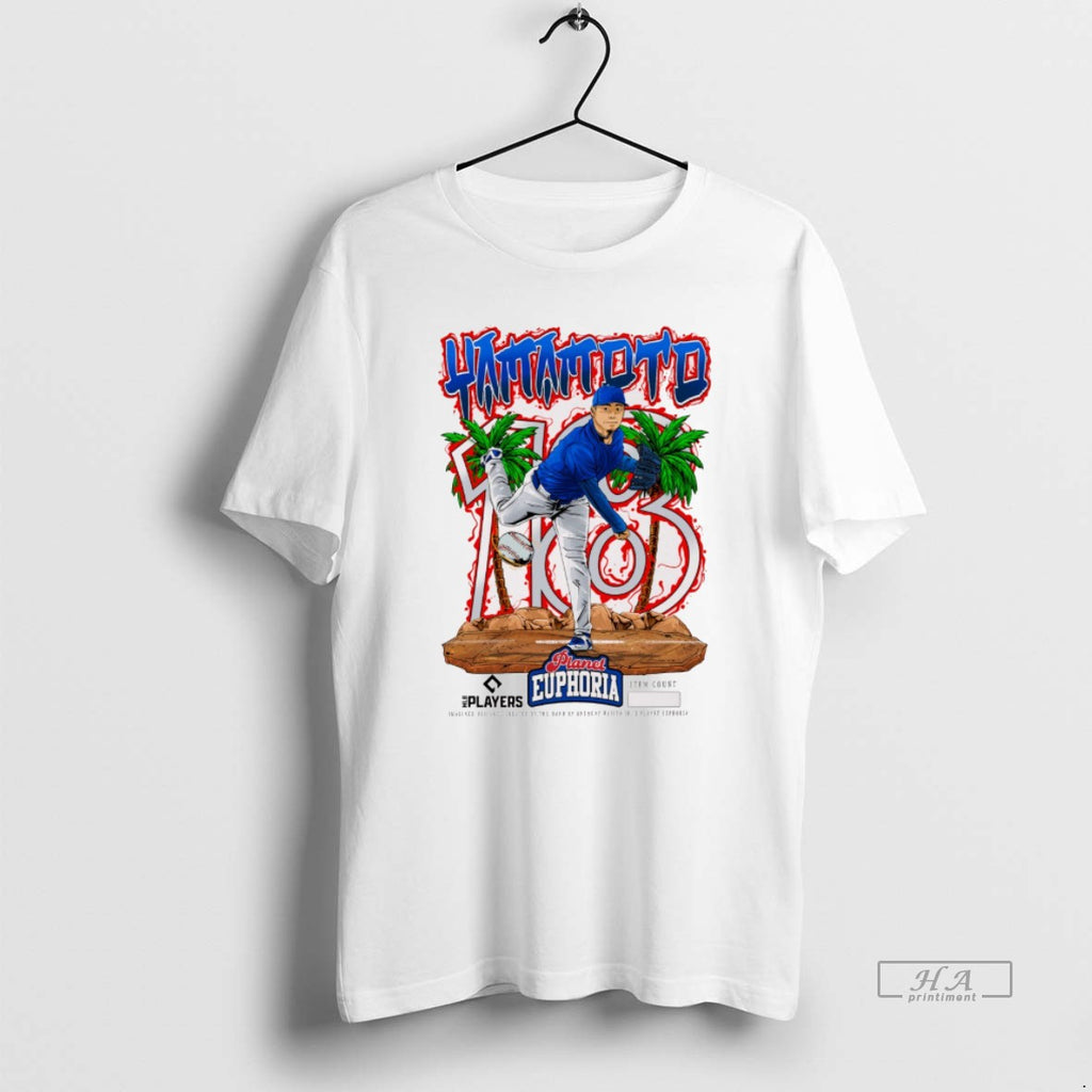 Official Yoshinobu Yamamoto Los Angeles Dodgers Mlb 2026 Planet Euphoria Art