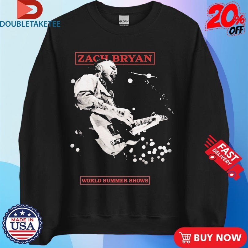 Official Zach Bryan World Summer Shows Shirts Unisex , , , Long Sleeve Tee