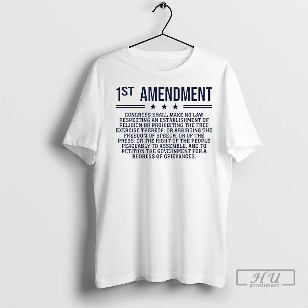 Officials 1st Amendment Us Constitution Patriot Ladies T Shirt