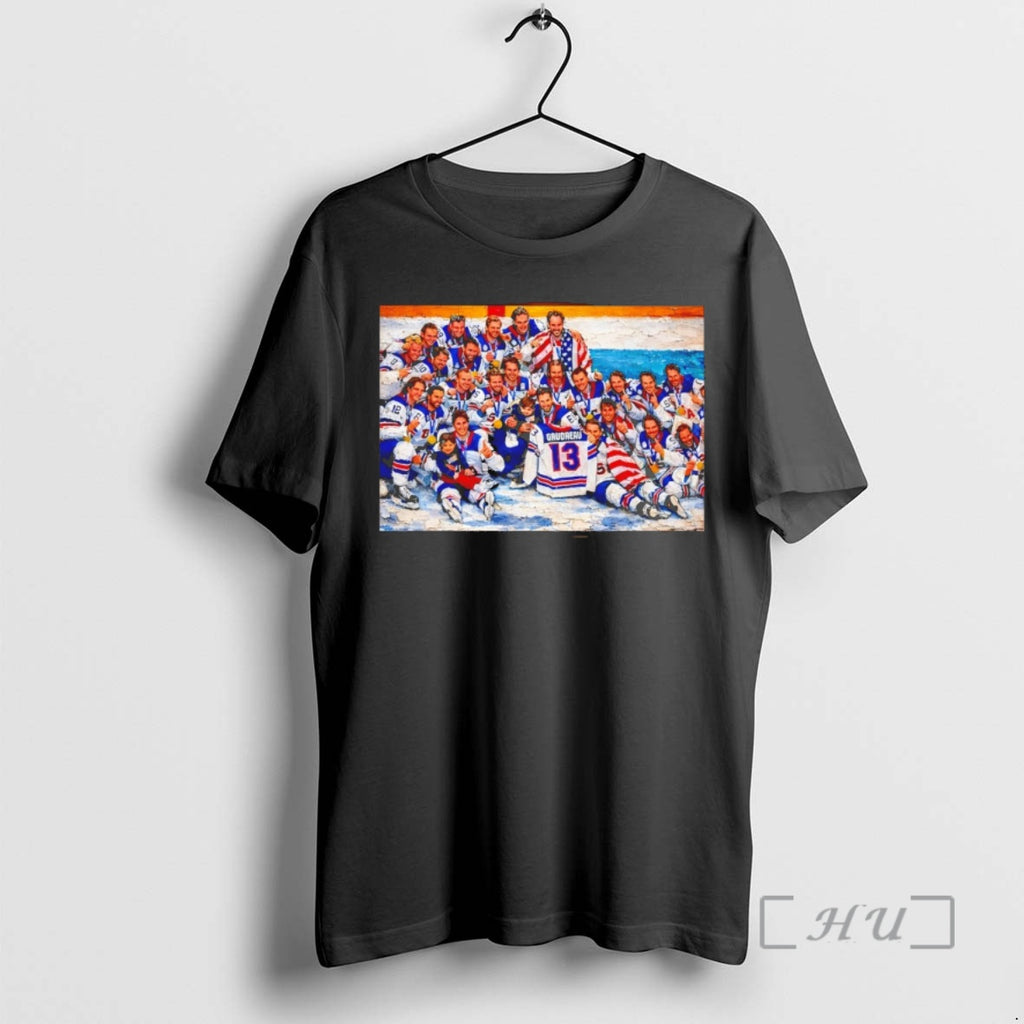 Officials 2026 Usa Hockey Gold Medal Team Celebration Olympic Hockey Champions Premium T Shirts Sweater