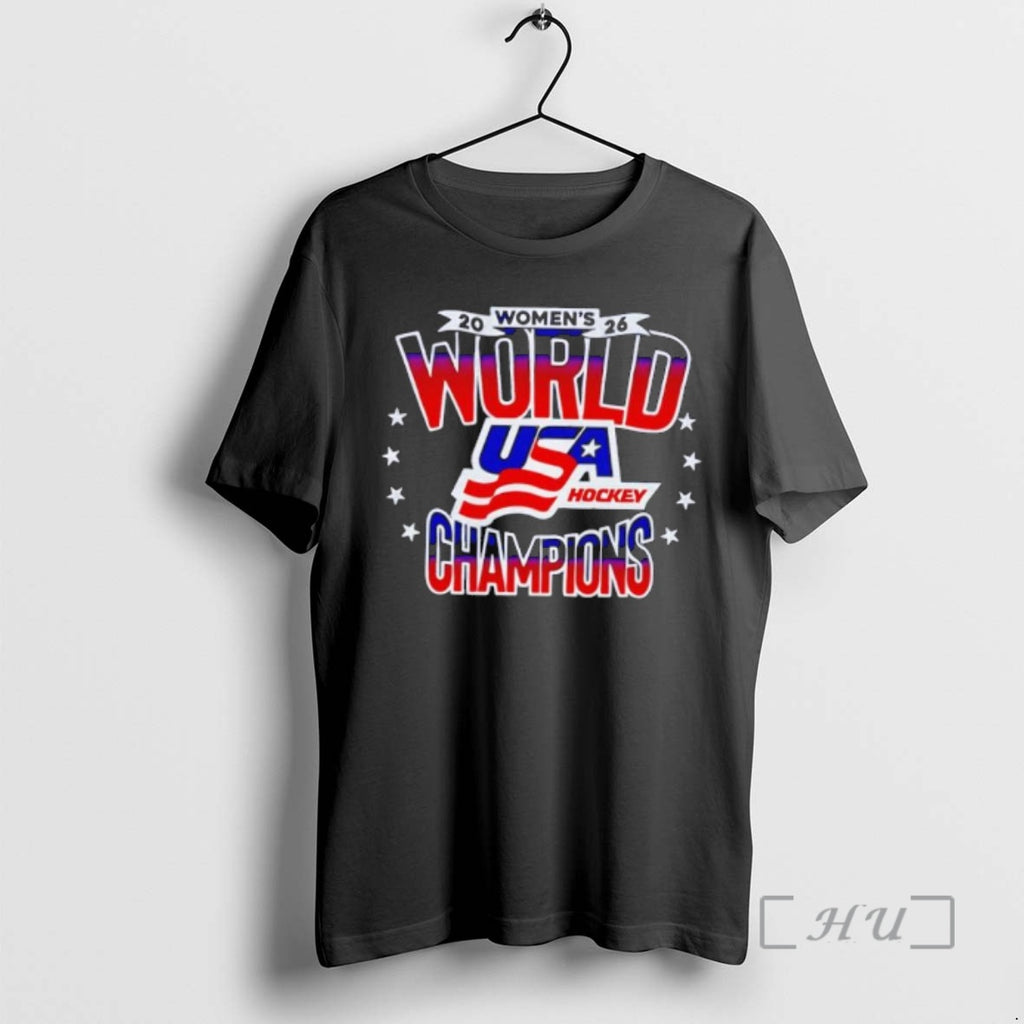 Officials 2026 Womens World Usa Hockey Champions Stars Flag