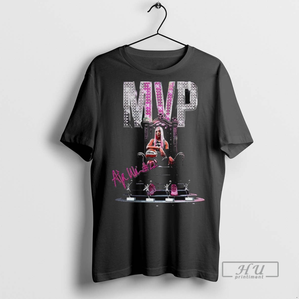 Officials Aja Wilson For Mvp 22 Las Vegas Aces T Shirt s Unisex , , , Long Sleeve Tee