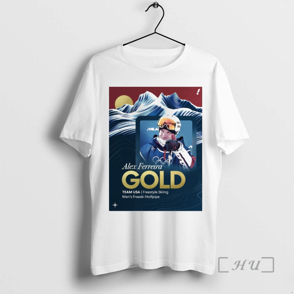 Officials Alex Ferreira Gold Team Usa Freestyle Skiing Mens Freeski Halfpipe Premium T Shirts Sweater