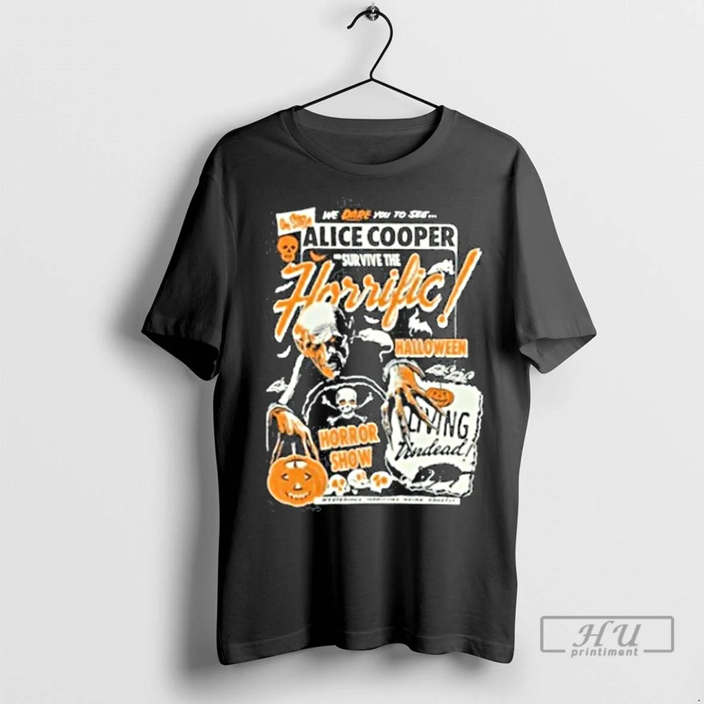 Officials Alice Cooper Horrific Halloween Horror Show T Shirts