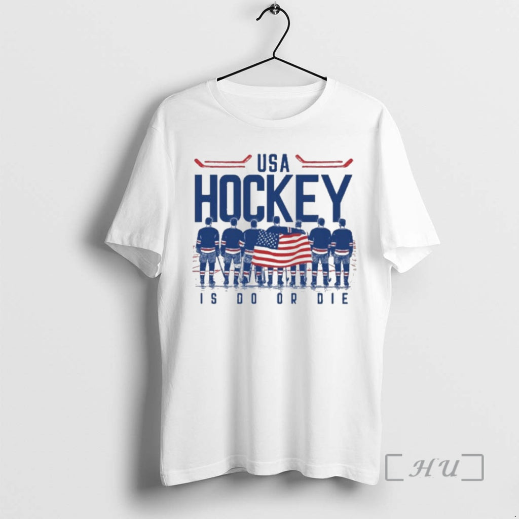 Officials America Hockey Players Flag Is Do Or Die