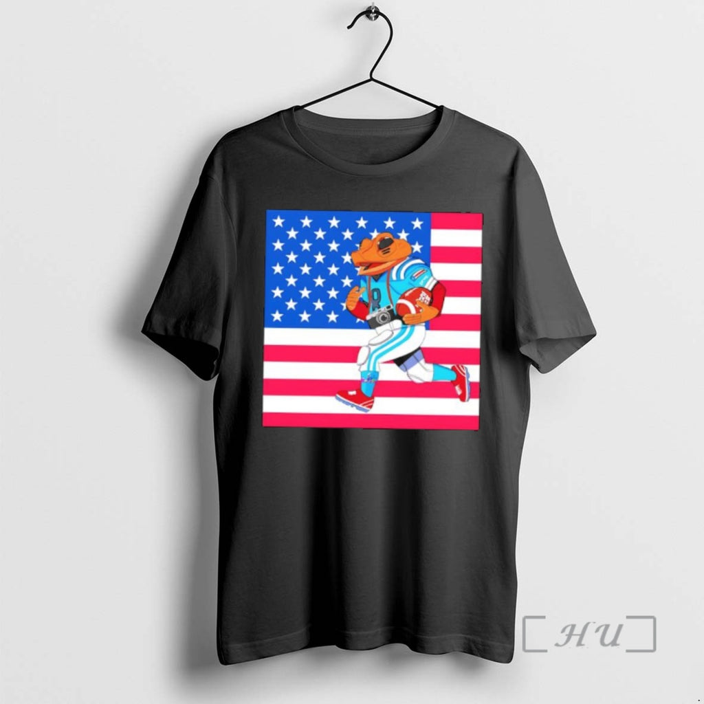 Officials American Flag Football Frog Athlete With Camera Sports