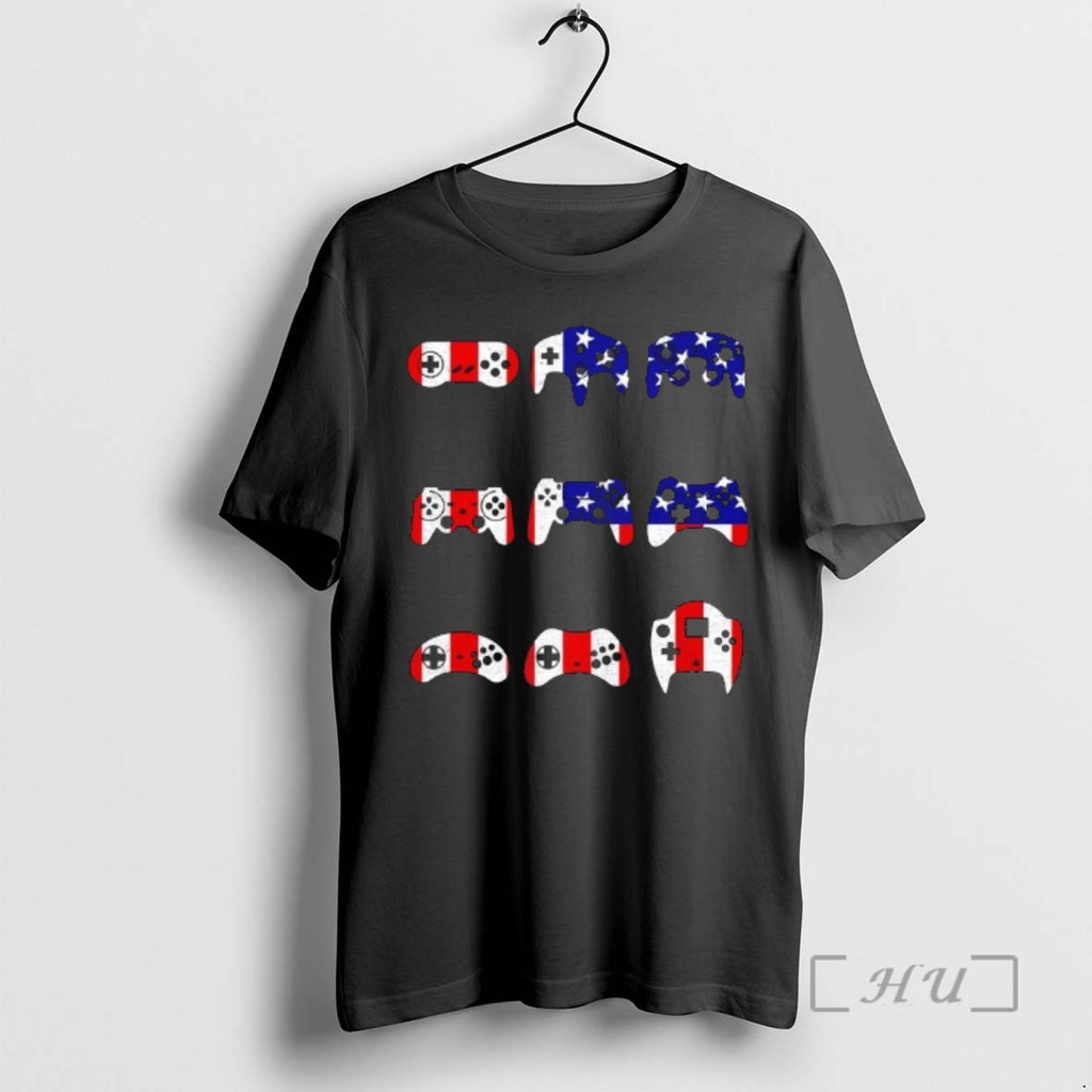 Officials American Gamer Mash Up Controllers Usa Flag