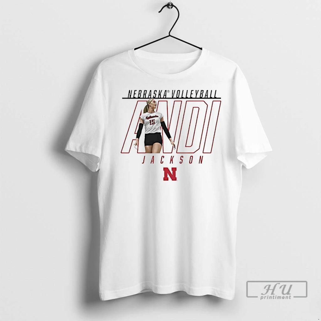 Officials Andi Jackson Portrait Nebraska Cornhuskers T Shirt
