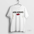 Officials Arkansas Razorbacks Football 2025 Military Appreciation 2 Sided T Shirt Sweater Unisex , , , Long Sleeve Tee