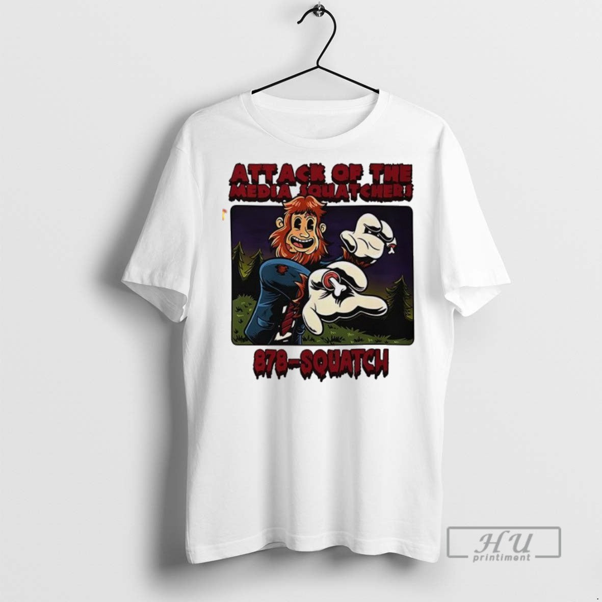 Officials Attack Of The Media Squatchers T Shirt s Unisex , , , Long Sleeve Tee