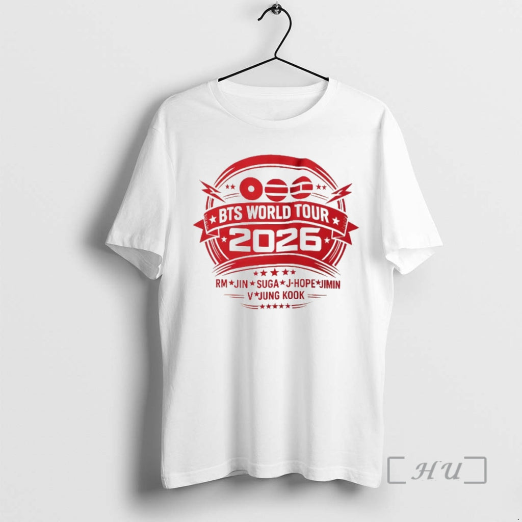 Officials Bts World Tour 2026 Logo Rm Jin Suga J Hope Jimin V Jungkook Premium