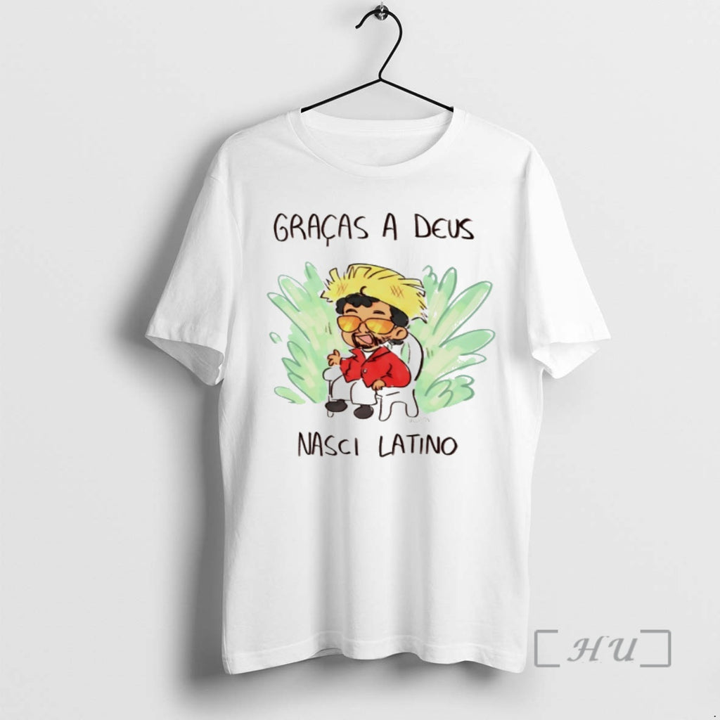Officials Bad Bunny Gracas A Deus Nasci Latino Art
