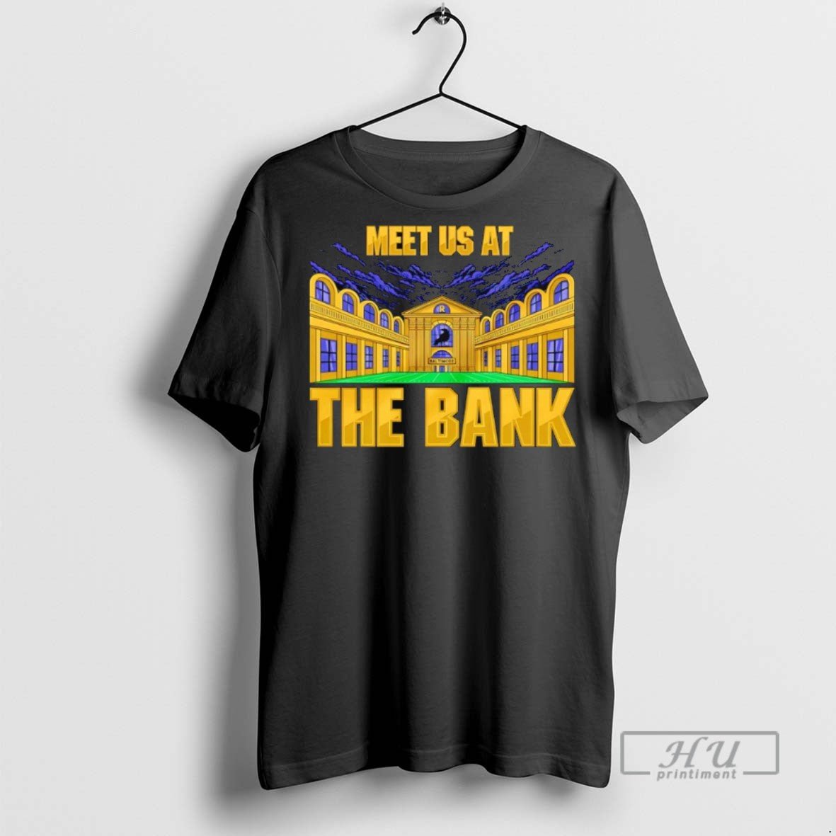 Officials Baltimore Ravens Meet Us At The Bank T Shirts s Unisex , , , Long Sleeve Tee