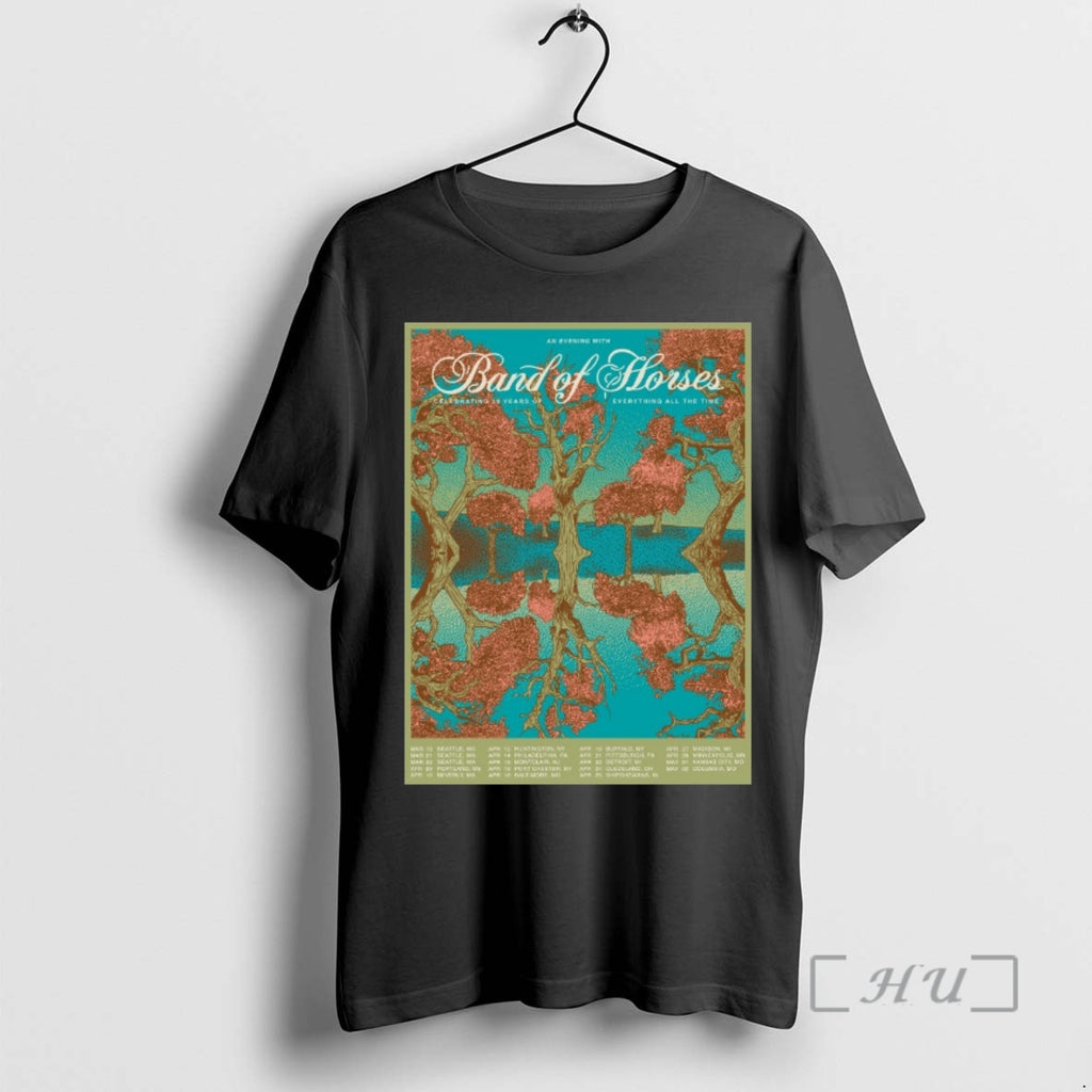 Officials Band Of Horses 20th Anniversary Tour 2026 Everything All The Time Premium T Shirts