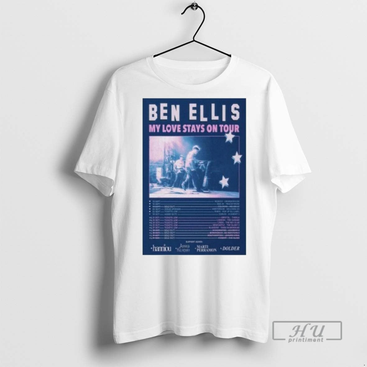 Officials Ben Ellis My Love Stays On Tour 2025 T Shirts s Unisex , , , Long Sleeve Tee