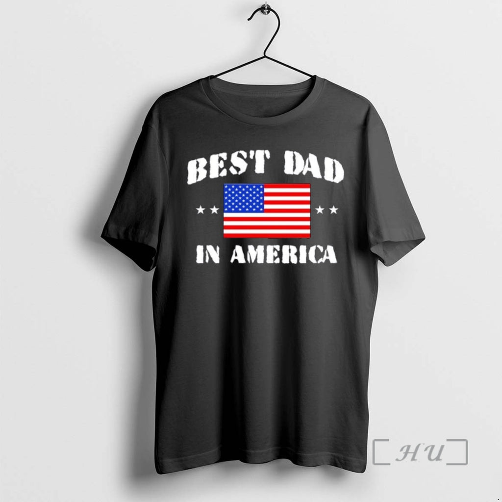 Officials Best Dad In America And Best Papa In The World Usa Flag Premium