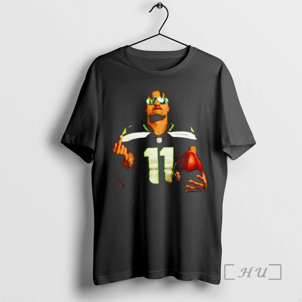 Officials Best Jaxon Smith Njigba Number 11 Sunglasses Holding Football Gesture Premium T Shirts Sweater