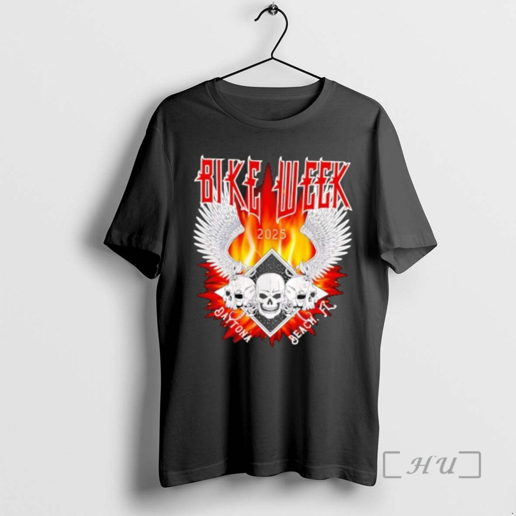 Officials Bike Week 2025 Gothic Winged Skulls