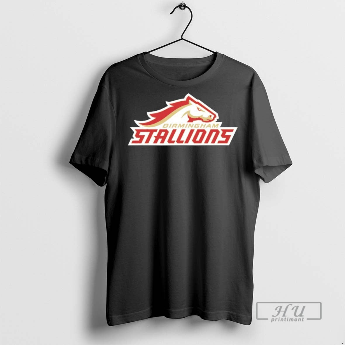 Officials Birmingham Stallions Lockup Logo T Shirts s Unisex , , , Long Sleeve Tee