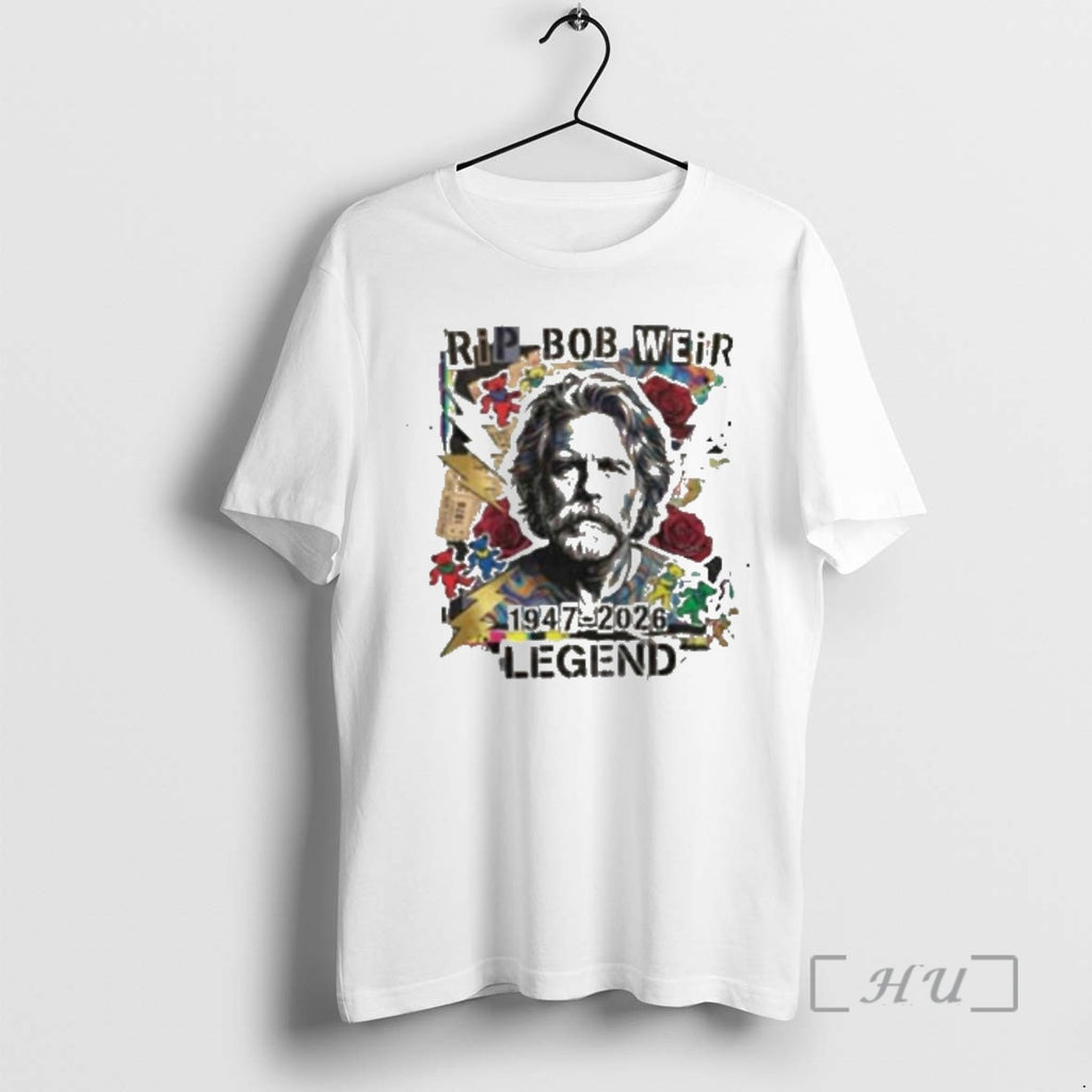Officials Bob Weir Rip Memorial Tribute 1947 2026 Grateful Dead Dancing Bears Roses Premium