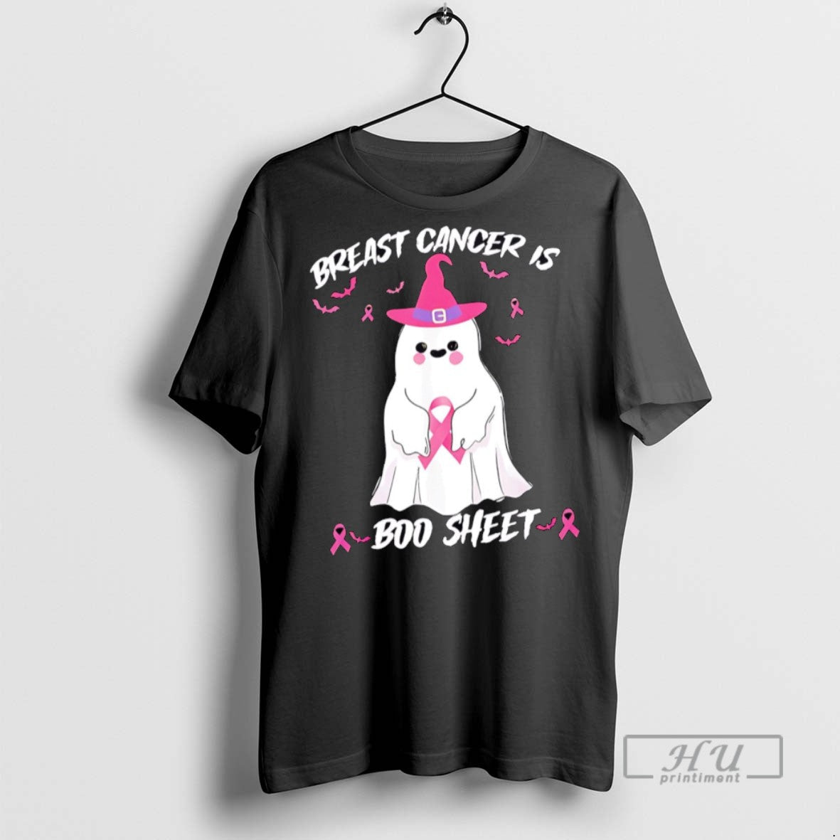 Officials Breast Cancer Is Boo Sheet Pink Ghost Halloween T Shirts s Unisex , , , Long Sleeve Tee